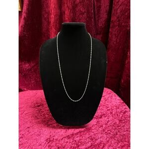 Vintage Jewelry - 925 Sterling Silver Italian Twisted Rope Chain - 30" - 7 Grams